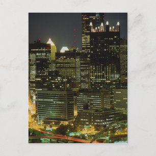 Monongahela River en Fort Pittsburgh Bridge, Penn Briefkaart