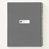 Monoprint Egret Dream and Believe Spiral Journal (Dos)