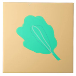 Monoprint ontwerp tegeltje