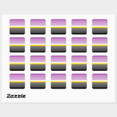 Monosexual Pride Flag  Vierkante Sticker (Vel)