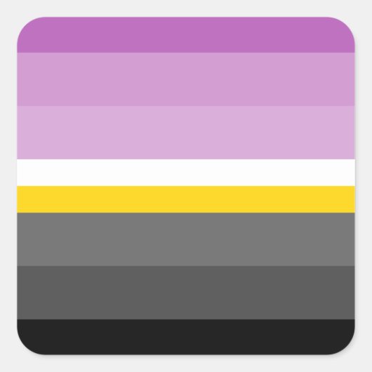 Monosexual Pride Flag  Vierkante Sticker (Voorkant)