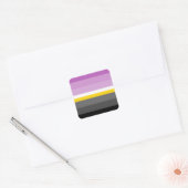Monosexual Pride Flag  Vierkante Sticker (Envelop)