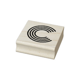 Monoton Letter C Rubber Stempel