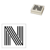 Monoton Letter N Rubber Stamp Rubberstempel (Gestempeld)