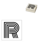 Monoton Letter R Rubber Stamp Rubberstempel (Gestempeld)
