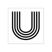 Monoton Letter U Rubber Stempel (Afrduk)