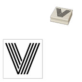 Monoton Letter V Rubber Stamp Rubberstempel (Gestempeld)