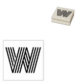 Monoton Letter W Rubber Stamp Rubberstempel (Gestempeld)