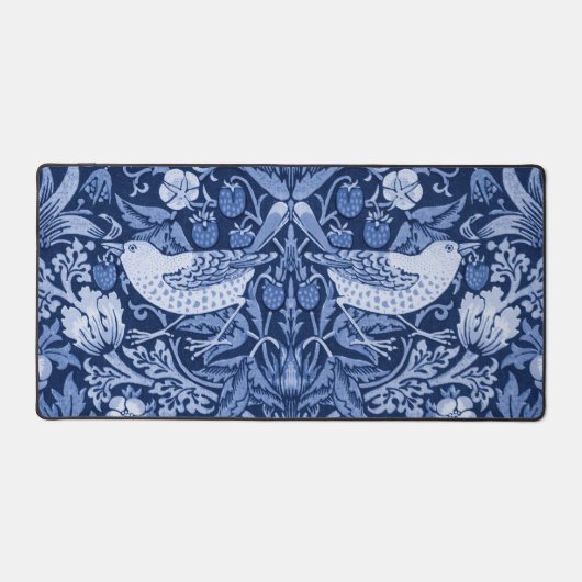 Monotone bleu de fraises Thief, William Morris (Recto)
