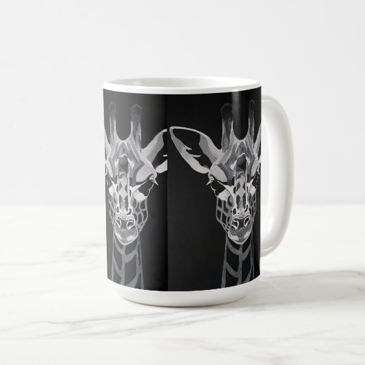 Monotone Giraffe mug (Devant droit)