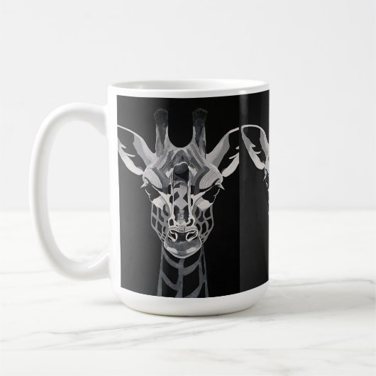 Monotone Giraffe mug (Gauche)