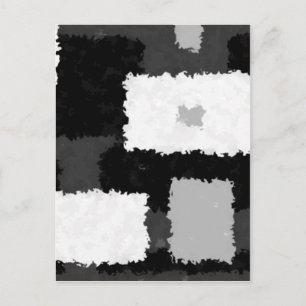 Monotone in grijs, zwart en wit briefkaart