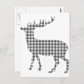 Monotone klassieker briefkaart (Voorkant / Achterkant)