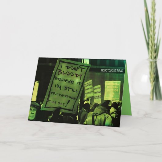 Monotonous Beat Gedicht Kaart (Voorkant)