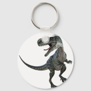 Monotophosaurus die naar rechts kijkt sleutelhanger