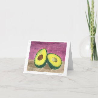 Monotype Avocados Blank Card Kaart