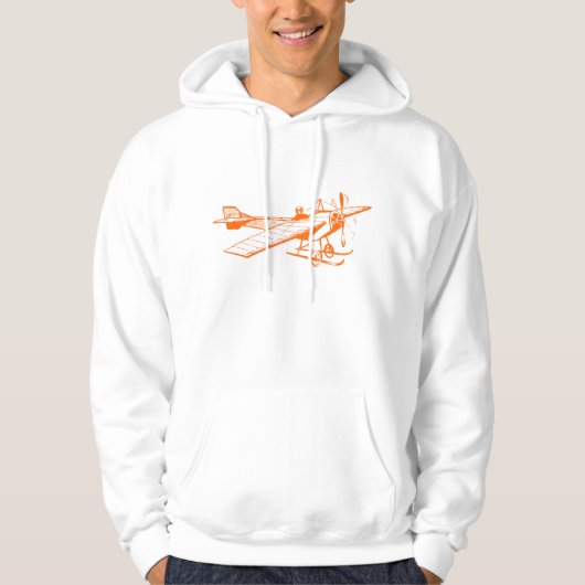  monovliegtuig - Oranje Hoodie (Voorkant)