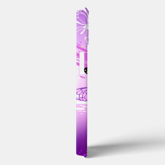 Monovlinder op Paarse Achtergrond Case-Mate iPhone Case (Achterkant / Rechts)