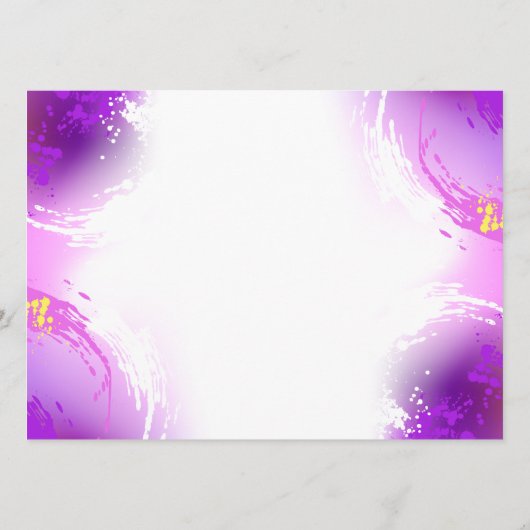 Monovlinder vlinders op paarse achtergrond programma (Achterkant)