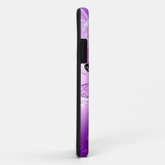 Monovlinders op paarse achtergrond Case-Mate iPhone case (Achterkant/rechts)