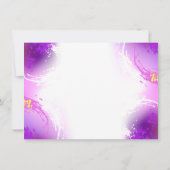 Monovlinders op Paarse Achtergrond Kaart (Achterkant)