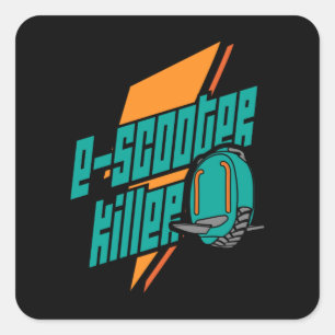 Monowiel scooter Killer EUC EWheel Vierkante Sticker