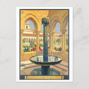 Monreale, Palermo, Reisposter Briefkaart