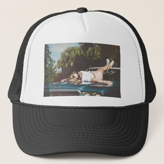 monroe geïnspireerd trucker pet (Voorkant)