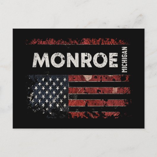 Monroe Michigan Briefkaart (Voorkant)