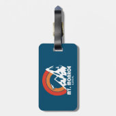 Monroe New Hampshire Sun Eagle Bagagelabel (Achterkant verticaal)