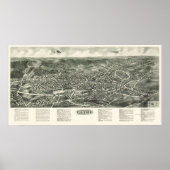 Monroe, NY Panoramic Map - 1923 Poster (Voorkant)