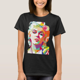 Monroe Pop Kunstkleurige T-shirt afdrukken