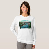 Monroe Street Bridge en Herfsten op Spokane River T-shirt (Voorkant volledig)