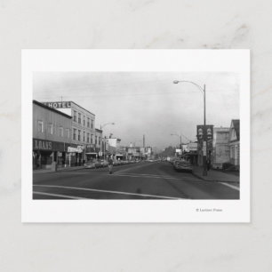 Monroe, WA - Downtown Street Scene Briefkaart