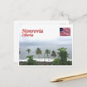 Monrovia - Liberia - Panorama - Briefkaart