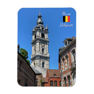 Mons of Bergen oude stad in België reizen Magneet