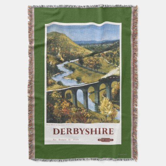 Monsal Dale, Train en Viaduct British Rail Deken (Voorkant Verticaal)