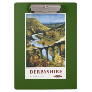 Monsal Dale, Train en Viaduct British Rail Klembord