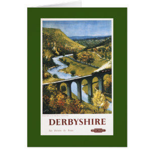 Monsal Dale, train et viaduc British Rail