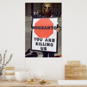 Monsanto Protester Poster (Keuken)