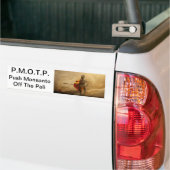 Monsanto uit de pali duwen bumpersticker (Op Truck)