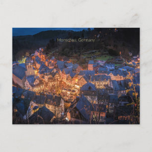 Monschau, Duitsland, feestseizoen, Briefkaart