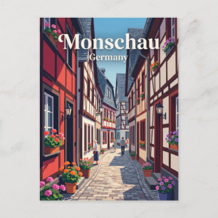 Monschau Oude Stad Steeg Duitsland Briefkaart