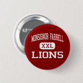 Monseigneur Farrell - Hoge Leeuwen - - Staten Ronde Button 5,7 Cm (Voorkant /achterkant)