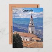 Monserratenkerk in het Briefkaart Bogota Colombia (Voorkant / Achterkant)