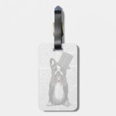 Monsieur Bulldog 2 Bagagelabel (Achterkant verticaal)