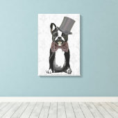 Monsieur Bulldog Canvas Afdruk (Insitu (Houten vloer))