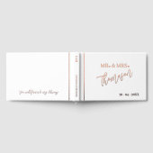 Monsieur et Madame Date de Mariage Rose Gold (Complet)