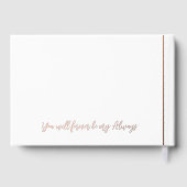 Monsieur et Madame Date de Mariage Rose Gold (Verso)