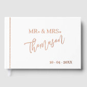 Monsieur et Madame Date de Mariage Rose Gold (Recto)